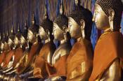 Line of Buddhas Wat Arun Bangkok