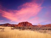 Sandstone Formations at Sunset Zion National Park Utah
