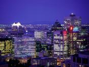 City Lights of Montreal Quebec