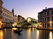 Rialto Bridge Grand Canal Venice Italy