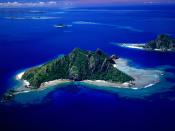 Aerial View of Monu Island Fiji