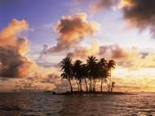 Island Sunset Truk Micronesia