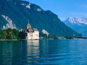 Chateau de Chillon Lake Geneva Switzerland