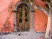Doorway and Bicycle Loreto Mexico