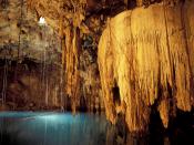 Underground Lake in a Cavern Mexico