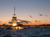 A Landmark Leander's Tower in Istanbul Turkey