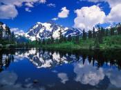Mount Shuksan Mirrored on Picture Lake Washington