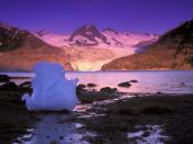 Icebergs at Sunrise Derickson Bay Alaska