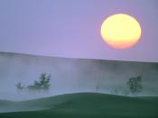 Misty Sunrise North Dakota