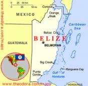 belize map